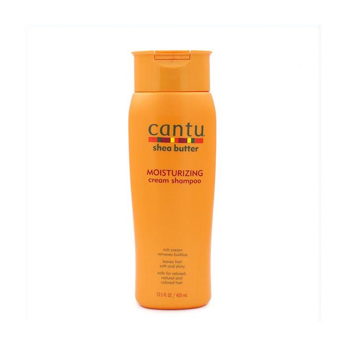Cantu Champú Hidratante con Manteca de Karité y Aceites Esenciales 400ml - Cabello Fuerte, Saludable y Brillante