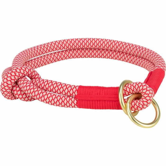 Collar de Adiestramiento para Perros Trixie Soft Rope Rojo Crema S 35 cm 1 Collar de Adiestramiento para Perros Trixie Soft Rope Rojo Crema S 35 cm 1