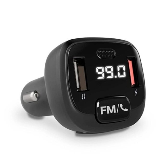 Energy Sistem 455577 Emisor FM para Coche con Bluetooth, 2 Puertos USB, Micrófono y Conexión Inalámbrica/Alámbrica - Negro 1 Energy Sistem 455577 Emisor FM para Coche con Bluetooth, 2 Puertos USB, Micrófono y Conexión Inalámbrica/Alámbrica - Negro 1