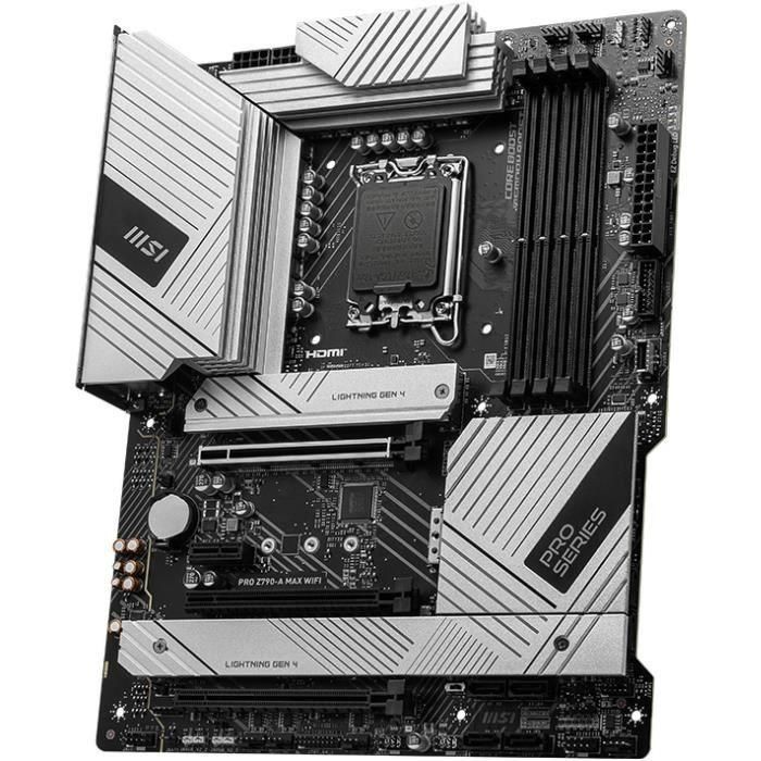 MSI PRO Z790-A MAX WiFi Placa Base Intel Z790 LGA 1700 ATX DDR5 hasta 7200MHz, Wi-Fi 6, Bluetooth 5.3, Ethernet 2.5G 2