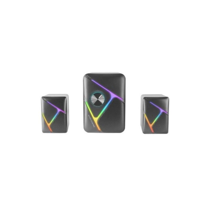 Mars Gaming MS-H21 Altavoces Gaming 2.1 35W con Iluminación RGB Dinámica y Sonido 3D Surround para PC/Mac/Smartphones Negros 1 Mars Gaming MS-H21 Altavoces Gaming 2.1 35W con Iluminación RGB Dinámica y Sonido 3D Surround para PC/Mac/Smartphones Negros 1