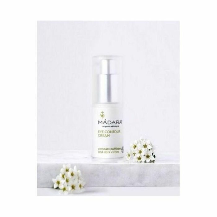Mádara Organic Skincare DEEP MOISTURE Crema Contorno de Ojos Antiojeras, Antibolsas, Hidratación 24h y Luminosidad 15 ml 1