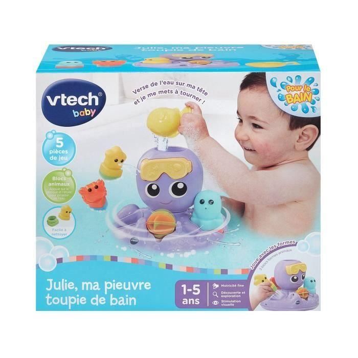 Vtech Baby VTE3417765792052 Julie, Pulpo de Baño Giratorio 3