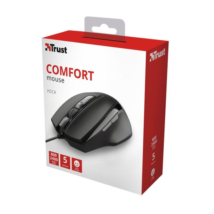 Ratón Trust 23650 Negro 2400 dpi 6 Ratón Trust 23650 Negro 2400 dpi 6