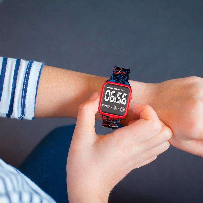 Lexibook Reloj Digital LED Spider-Man DMW060SP Marvel para Niños +3 Años 4