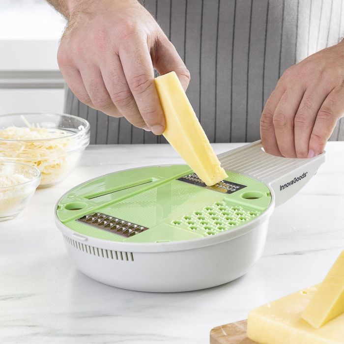 Rallador-Cortador Multifunción 6 en 1 con Accesorios y Recetas Gradder InnovaGoods 6 Rallador-Cortador Multifunción 6 en 1 con Accesorios y Recetas Gradder InnovaGoods 6