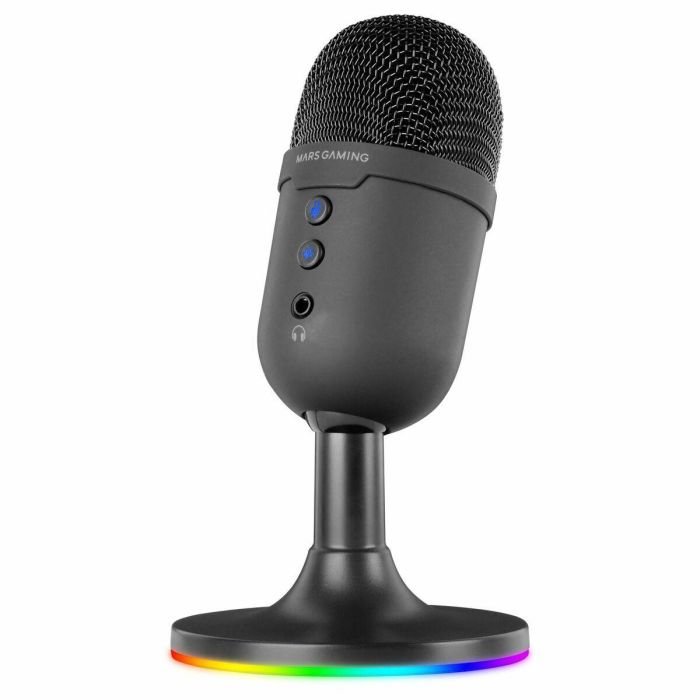Mars Gaming Micrófono de Estudio USB Alta Definición, Cancelación de Ruido ENC, Cardioide, ARGB Flow, Plug & Play para Streaming, Gaming y Podcasting 1