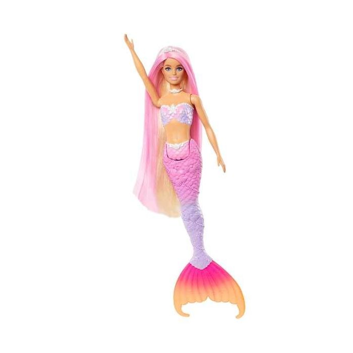 Muñeca barbie un toque de magia malibú sirena cambia de color 3 Muñeca barbie un toque de magia malibú sirena cambia de color 3