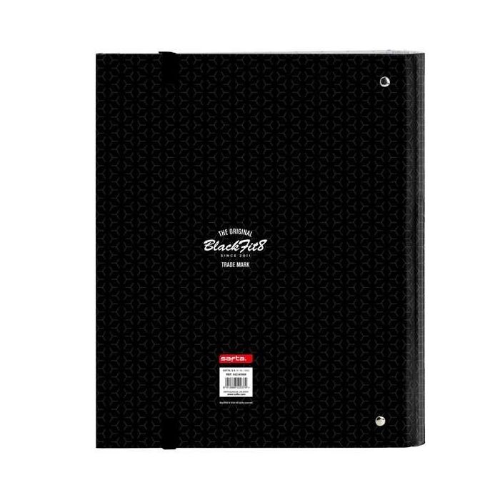 Carpeta de anillas BlackFit8 Old school Negro Gris 27 x 32 x 3.5 cm 1 Carpeta de anillas BlackFit8 Old school Negro Gris 27 x 32 x 3.5 cm 1