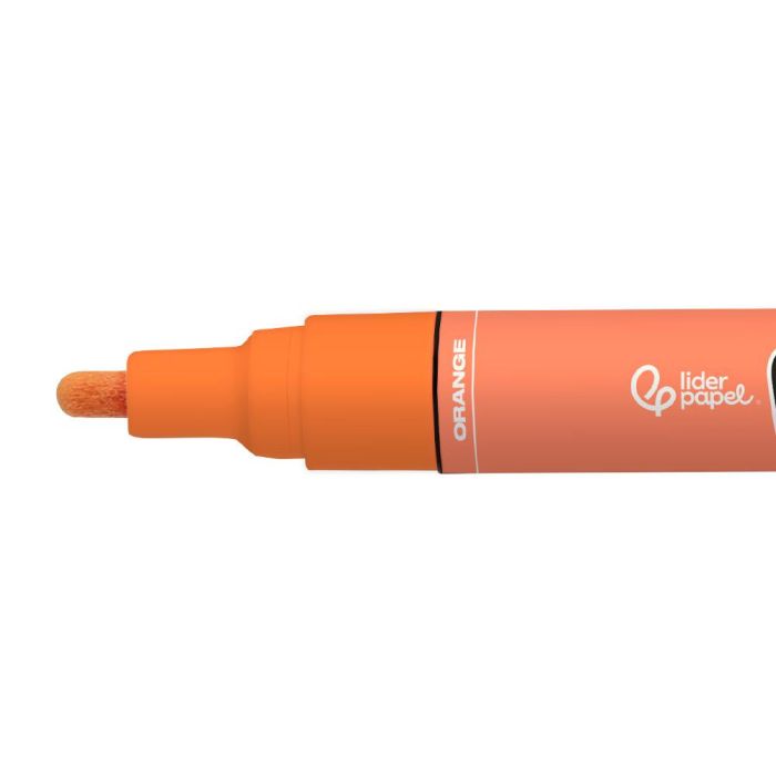 Rotulador Liderpapel Acrylic Base Agua Todo Tipo De Superficie Punta Redonda 3 mm Naranja 2 Rotulador Liderpapel Acrylic Base Agua Todo Tipo De Superficie Punta Redonda 3 mm Naranja 2