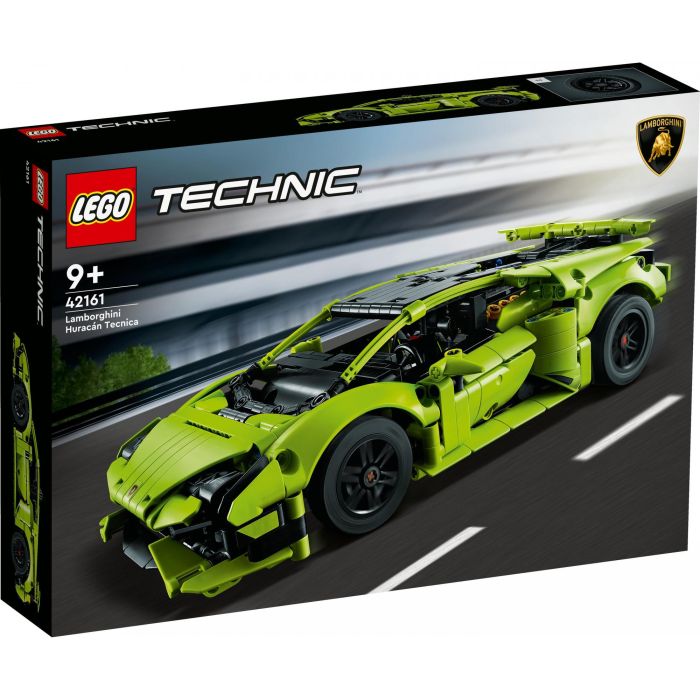 LEGO 42161 Lamborghini Huracán Tecnica Technic, réplica detallada de superdeportivo con motor V10, puertas abatibles, dirección. Edad +9 años 9