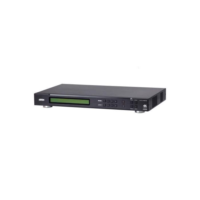 Aten VM0404HB Interruptor de Video HDMI 4K UHD, 4 Entradas/4 Salidas, Metal, Negro, VM0404HB-AT-G