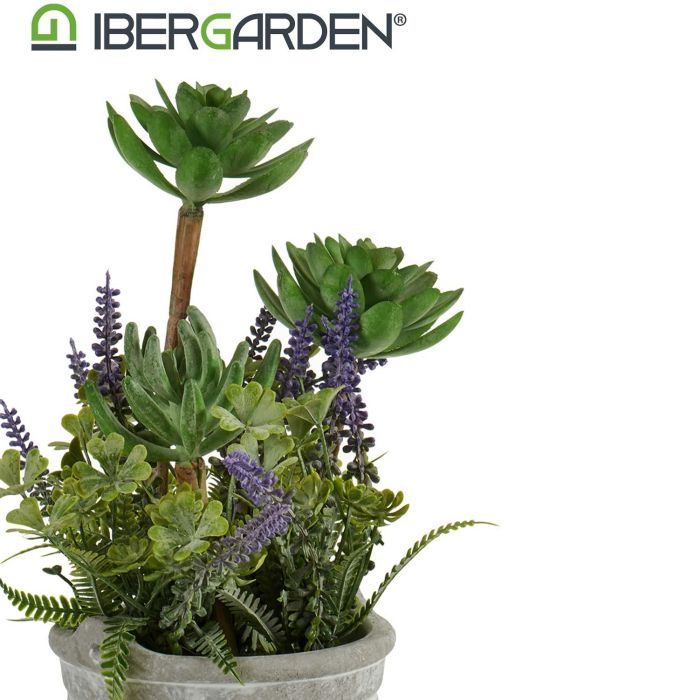 Planta Artifi Flores Maceta Cemento Peq Ibergarden 10X25CM (12 Unidades) 2 Planta Artifi Flores Maceta Cemento Peq Ibergarden 10X25CM (12 Unidades) 2