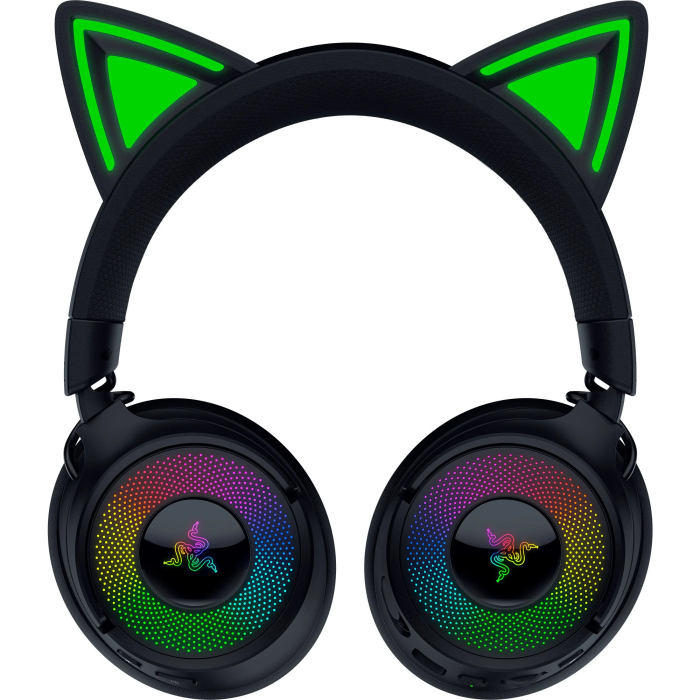 Razer Kraken Kitty V3 Pro RZ04-05170300-R3M1 Auriculares Gaming Inalámbricos Negros con Chroma RGB, USB-C y Bluetooth 3