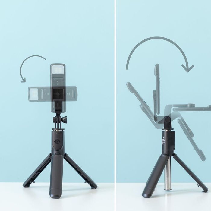 Trípode Extensible para Móvil con LED y Mando Tridiex InnovaGoods 6 Trípode Extensible para Móvil con LED y Mando Tridiex InnovaGoods 6