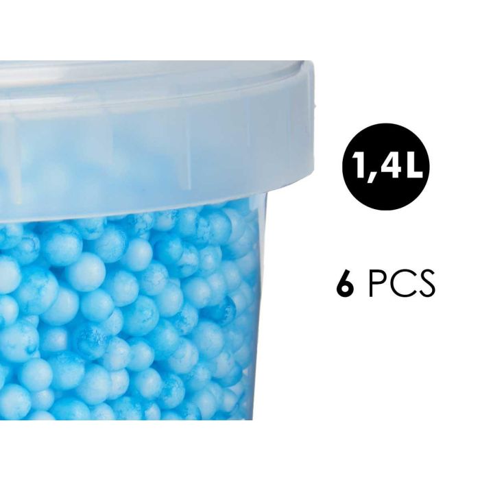 Bote Bolas Poliespan Azul Pincello 13.5x14x14 cm (6 Unidades) 3