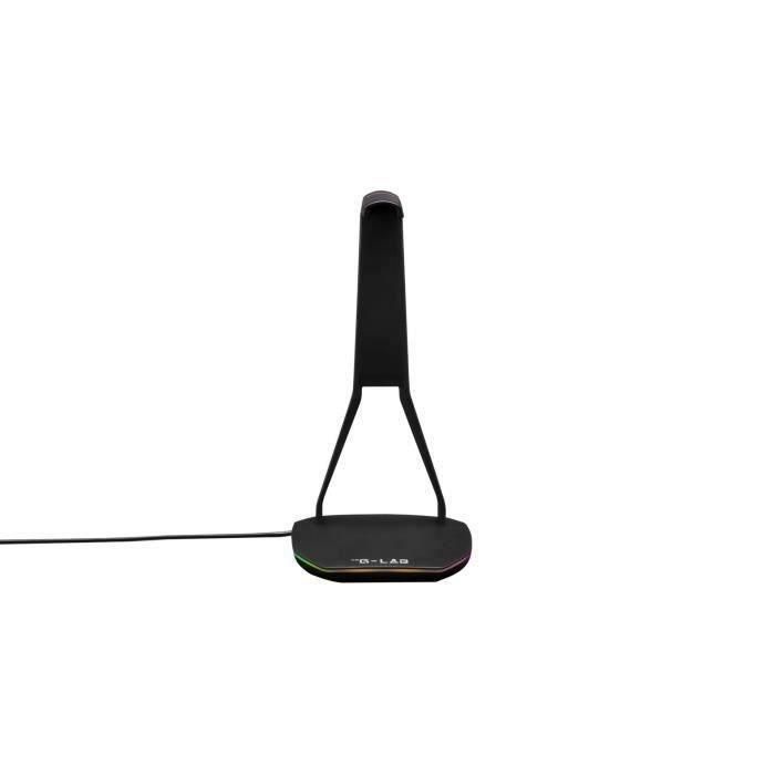 Auriculares/Soporte para auriculares - THE G-LAB - K-STAND HYDROGEN - 2 puertos USB - Negro 2 Auriculares/Soporte para auriculares - THE G-LAB - K-STAND HYDROGEN - 2 puertos USB - Negro 2