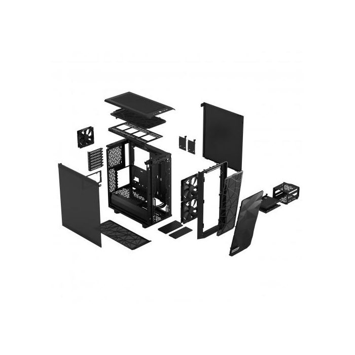 Fractal Design Meshify 2 Compact Negro Torre PC ATX, Vidrio Templado, 2x140mm + 1x120mm Ventiladores, FD-C-MES2C-02 17 Fractal Design Meshify 2 Compact Negro Torre PC ATX, Vidrio Templado, 2x140mm + 1x120mm Ventiladores, FD-C-MES2C-02 17