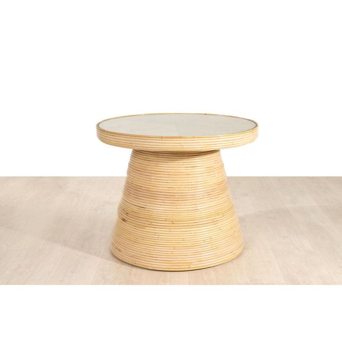 Mesa auxiliar Romimex Natural Ratán 70 x 55 x 70 cm 4