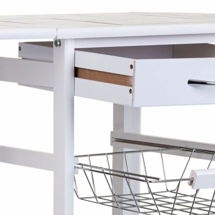 Carro de Cocina Alexandra House Living Blanco 37 x 79 x 91 cm 2 Carro de Cocina Alexandra House Living Blanco 37 x 79 x 91 cm 2
