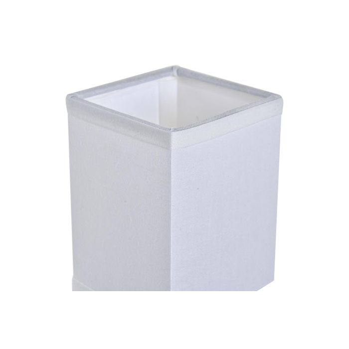 DKD Home Decor Lámpara Aplique Moderno Plateado Blanco Metal Poliester 10 x 22 x 12 cm 2