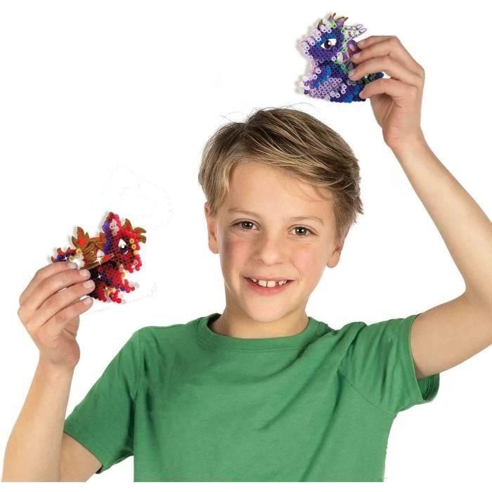 Cuentas para planchar - Dragones - SES CREATIVE - Crea 3 tipos de dragones en 3D. 1 Cuentas para planchar - Dragones - SES CREATIVE - Crea 3 tipos de dragones en 3D. 1