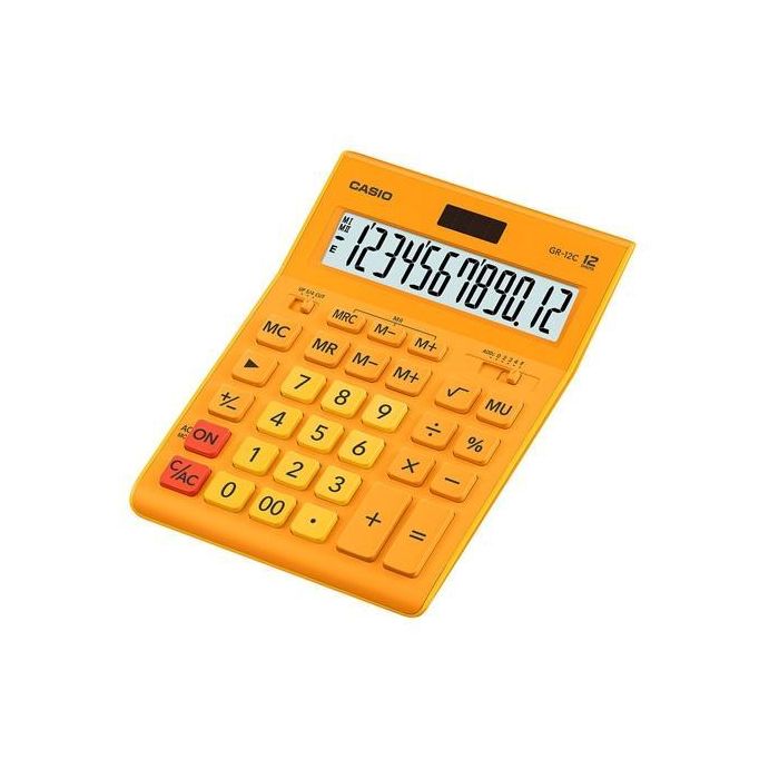 Casio Calculadora De Oficina Sobremesa 12 Dígitos Naranja Casio Calculadora De Oficina Sobremesa 12 Dígitos Naranja