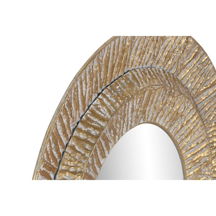 Espejo de pared Home ESPRIT Dorado Metal Cristal Moderno 78 x 4,5 x 78 cm 2