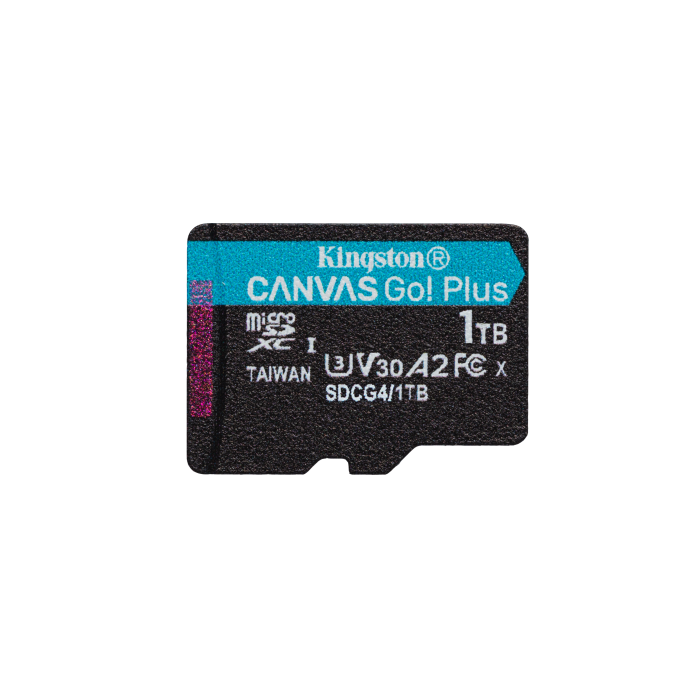 Kingston SDCG4/1TB Tarjeta de Memoria microSDXC Canvas Go! Plus 1TB 200MB/s Lectura U3 V30 A2 para 4K UHD y Apps con Adaptador 1 Kingston SDCG4/1TB Tarjeta de Memoria microSDXC Canvas Go! Plus 1TB 200MB/s Lectura U3 V30 A2 para 4K UHD y Apps con Adaptador 1
