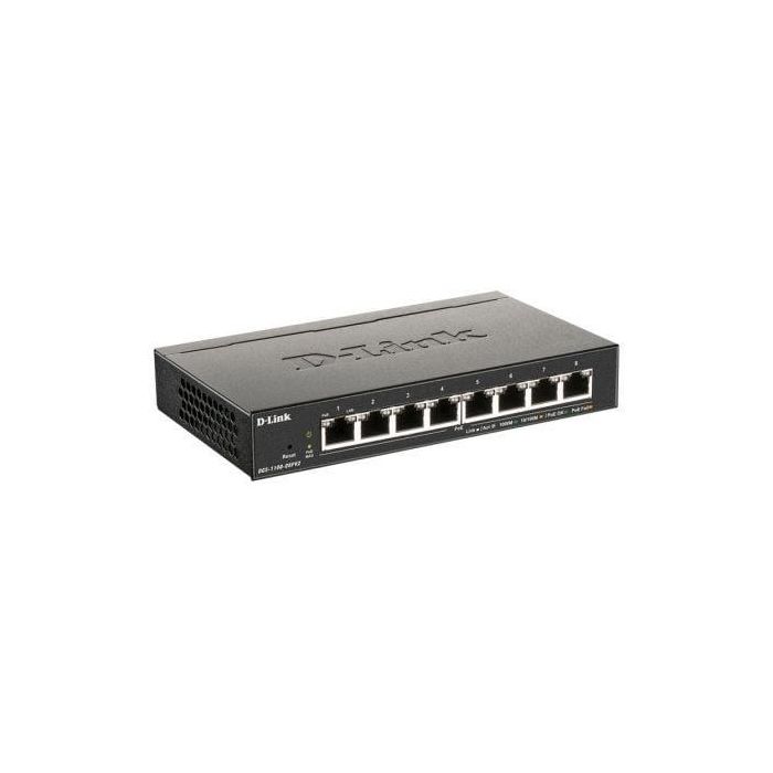 Switch D-Link DGS-1100-08PV2 8 Puertos/ RJ-45 10/100/1000 PoE 1