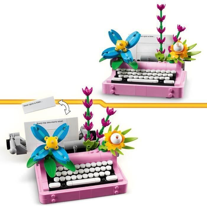 Juego de construccion máquina de escribir con flores lego creator 2 Juego de construccion máquina de escribir con flores lego creator 2
