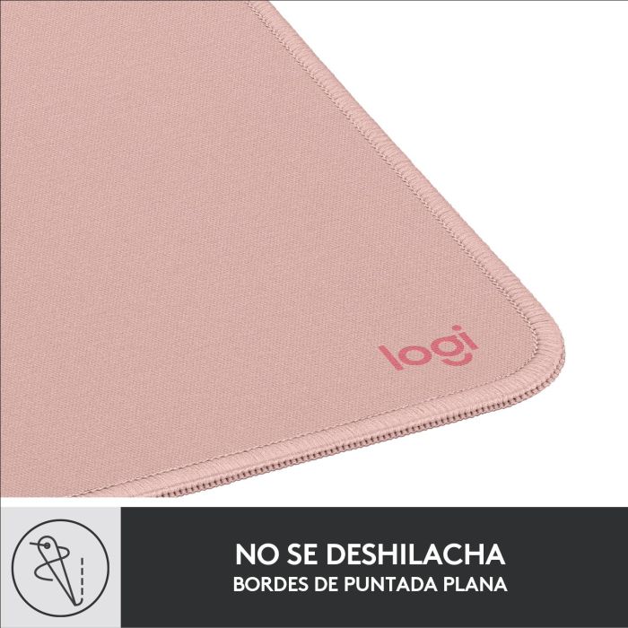 Logitech Alfombrilla de Ratón Desk Mat Studio Series - Tela Suave, Antideslizante, Poliéster Reciclado, Rosa Oscuro 4