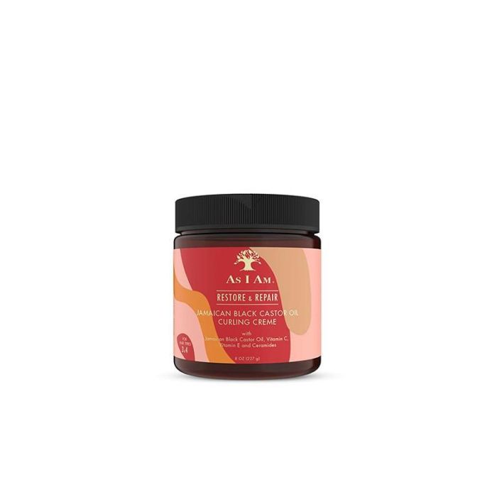 As I Am Jamaican Black Castor Oil Curling Crema 227G/8Oz As I Am Jamaican Black Castor Oil Curling Crema 227G/8Oz