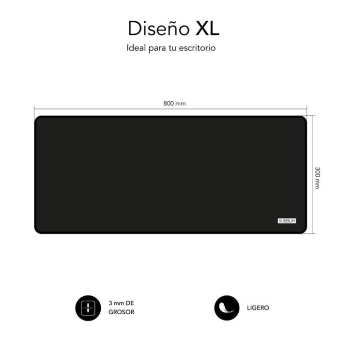 SUBBLIM Harmony Pack Mousepad XL + Wireless Mouse Black 1