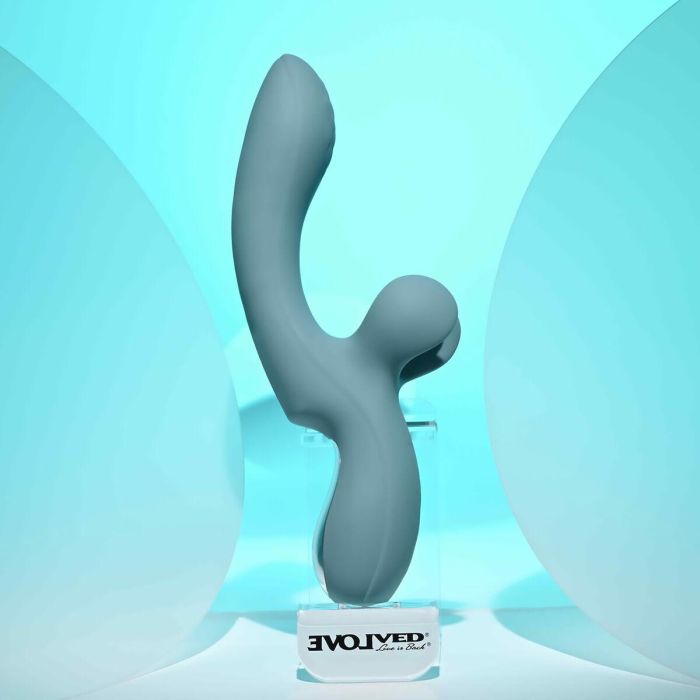 Vibrador Doble Estimulación Evolved Azul 14