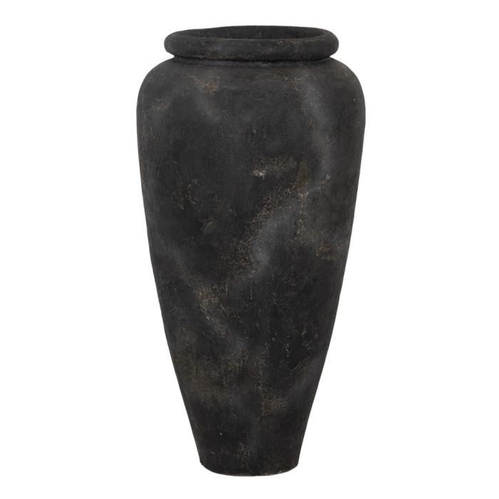 Jarrón Gris Fibra de Cemento Decoración 62 X 62 X 120 cm