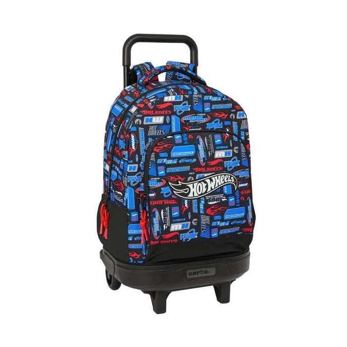 Safta Mochila Grande Compacta Extensible Hot Wheels con Ruedas 33x45x22 cm 0 Safta Mochila Grande Compacta Extensible Hot Wheels con Ruedas 33x45x22 cm 0