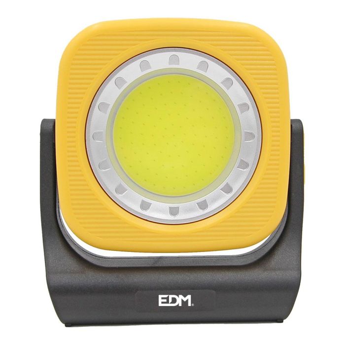 Edm Foco de trabajo led recargable 10W 1000lm, luz ajustable, power bank, 2 baterías, IP42 1 Edm Foco de trabajo led recargable 10W 1000lm, luz ajustable, power bank, 2 baterías, IP42 1