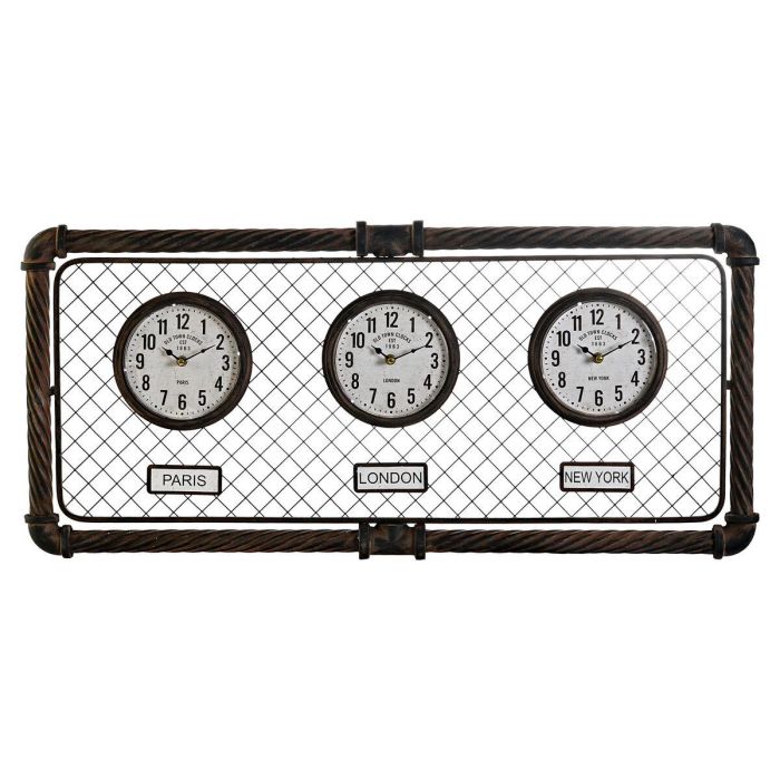 Reloj de Pared Home ESPRIT Gris oscuro Polipropileno Hierro 93 x 5 x 42 cm 0 Reloj de Pared Home ESPRIT Gris oscuro Polipropileno Hierro 93 x 5 x 42 cm 0