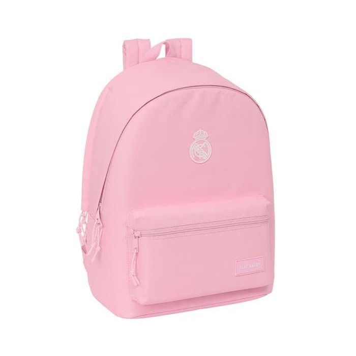Safta Mochila Doble para Portátil 15,6" + USB Real Madrid Chica Rosa 31x44x18 cm 5