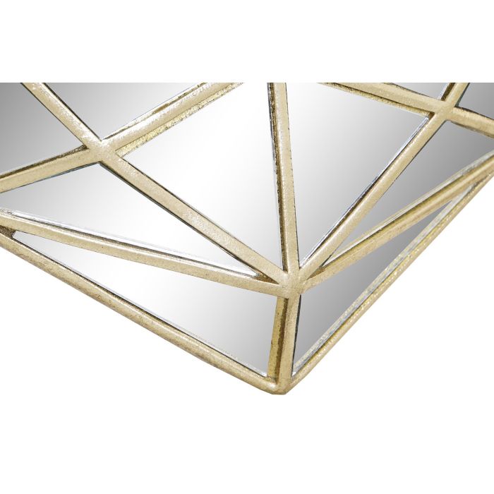 DKD Home Decor Decoración de Pared Corazón Dorado Resina y Cristal 26 x 5 x 21 cm 3