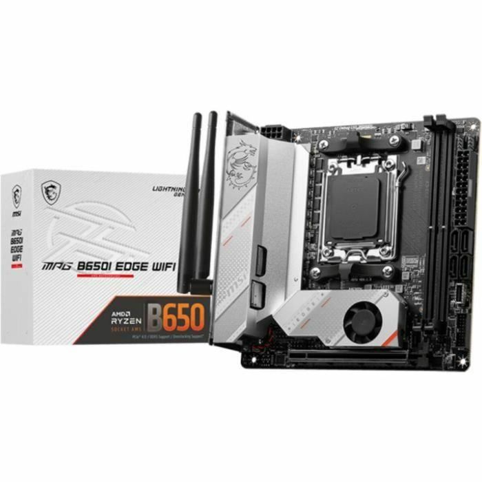 MSI Placa Base MPG B650I Edge WiFi, Socket AM5, Chipset AMD B650, DDR5, Mini-ITX 6 MSI Placa Base MPG B650I Edge WiFi, Socket AM5, Chipset AMD B650, DDR5, Mini-ITX 6