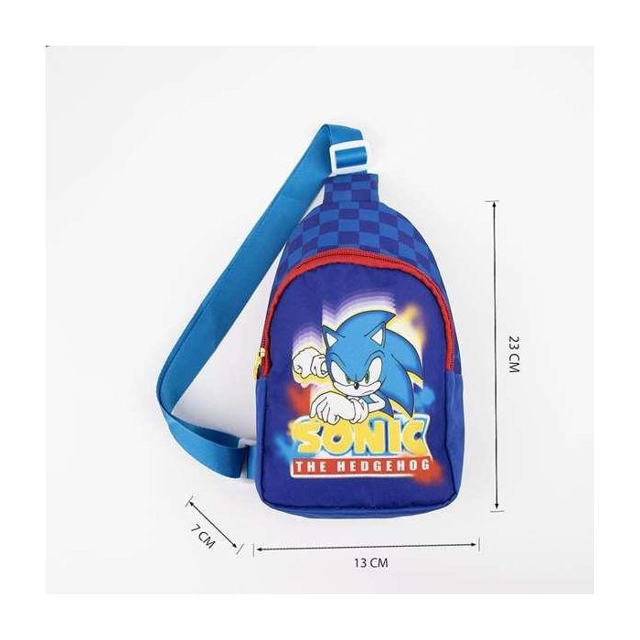 Mochila infantil bandolera sonic 13.0 x 23.0 x 7.0 cm 3