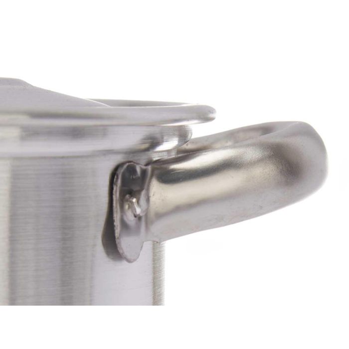 Kinvara Cacerola de Aluminio 1 L, 14 cm Diámetro, Apta para Gas y Horno, Plata (Set de 10) 2