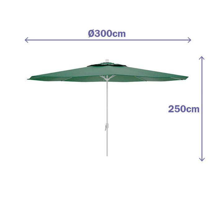 Marbueno Sombrilla Acero 8 Barillas D300 cm Polyester Verde Jardin, Piscina y Terraza 10190 2 Marbueno Sombrilla Acero 8 Barillas D300 cm Polyester Verde Jardin, Piscina y Terraza 10190 2