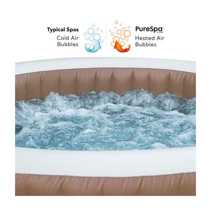 Spa Hinchable Intex 196 x 71 x 196 cm Marrón 795 L 4 Spa Hinchable Intex 196 x 71 x 196 cm Marrón 795 L 4