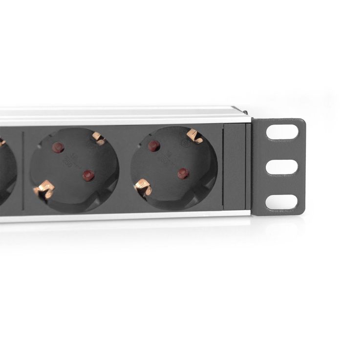 Digitus Regleta de Enchufes 10" Perfil Aluminio Negro, 4 Enchufes Tipo F, Basic 0U/1U 3 Digitus Regleta de Enchufes 10" Perfil Aluminio Negro, 4 Enchufes Tipo F, Basic 0U/1U 3