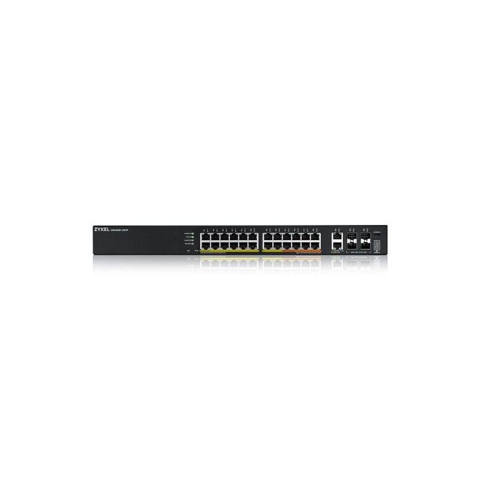 Zyxel XGS2220-30HP Switch Gestionado L3 Gigabit Ethernet 24 Puertos 10/100/1000 PoE Presupuesto 400W Negro 1