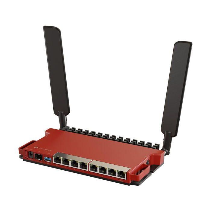 Mikrotik Router WiFi L009UiGS-2HaxD-IN, WiFi 6 AX600 574Mbps, 8 Puertos Gigabit, SFP, PoE, ARM Dual Core 2 Mikrotik Router WiFi L009UiGS-2HaxD-IN, WiFi 6 AX600 574Mbps, 8 Puertos Gigabit, SFP, PoE, ARM Dual Core 2
