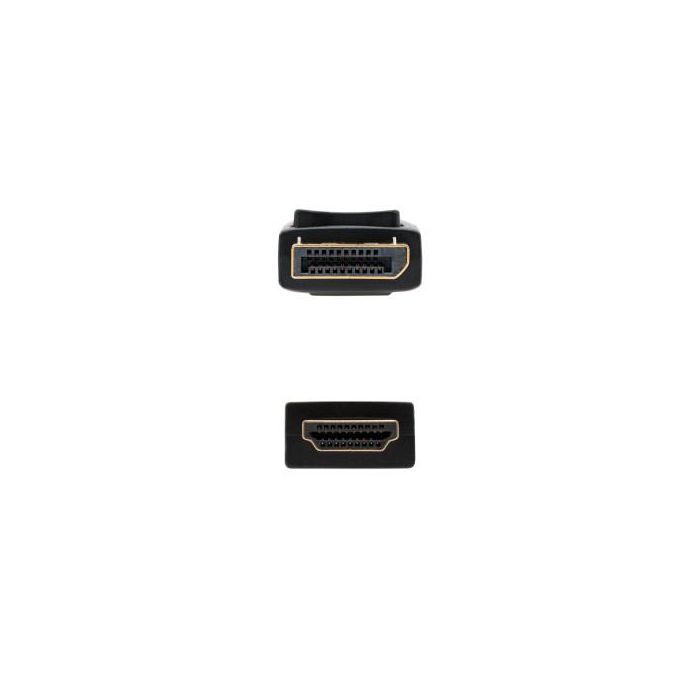 Nano Cable 10.15.4300 Cable Conversor DisplayPort Macho a HDMI Macho, Negro, 50cm, Soporta 4K x 2K 2